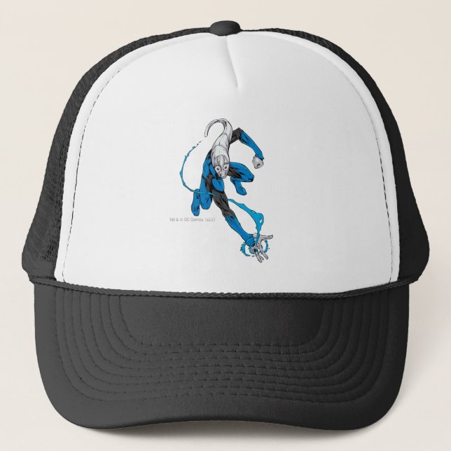 Blue Lantern 7 Trucker Hat (Front)