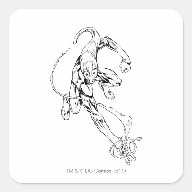 Blue Lantern 9 Square Sticker (Front)