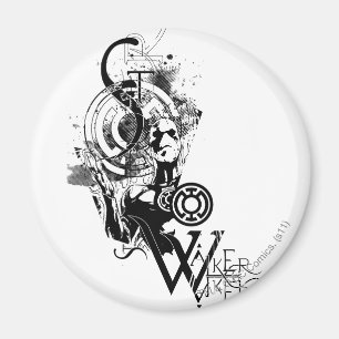 Blue Lantern Graphic 2 Magnet