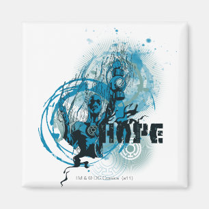 Blue Lantern Graphic 3 Magnet