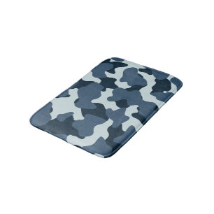 Blue Large Cow Spots Bath Mat