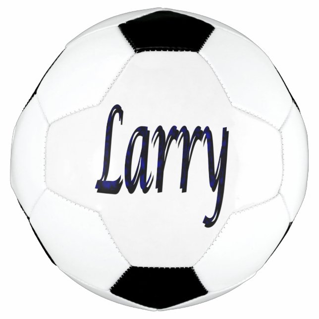 Blue Larry Name, Soccer Ball (Front)