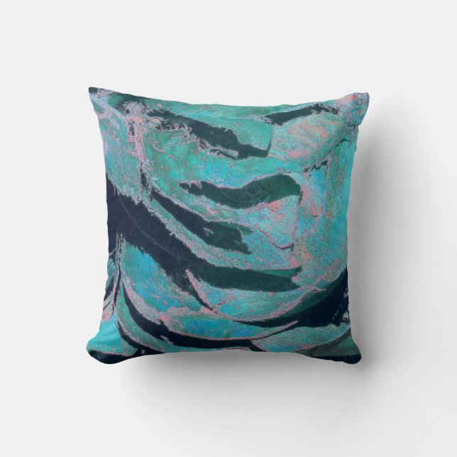 Blue Laughing Mask Cushion (Front)