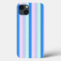 Blue, Lavender, Pink & Pastel Mint Green Stripes