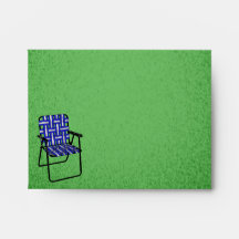 Blue Lawn Chair [A2 Notecard Envelope]