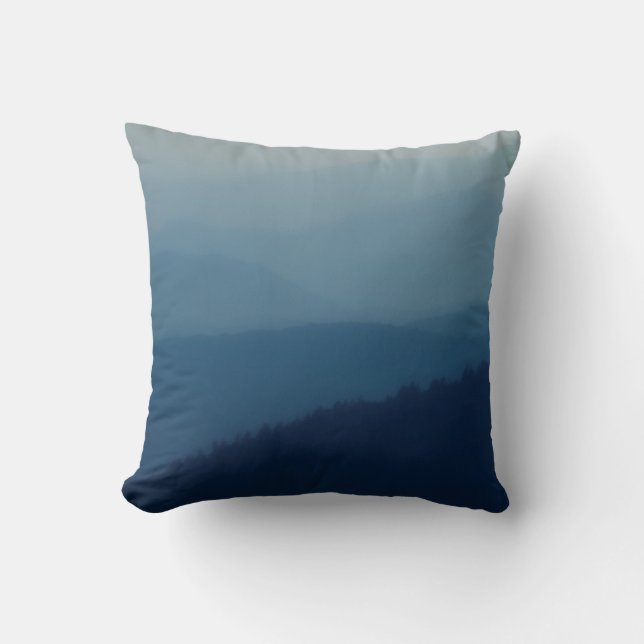 Blue Layers Cushion (Front)