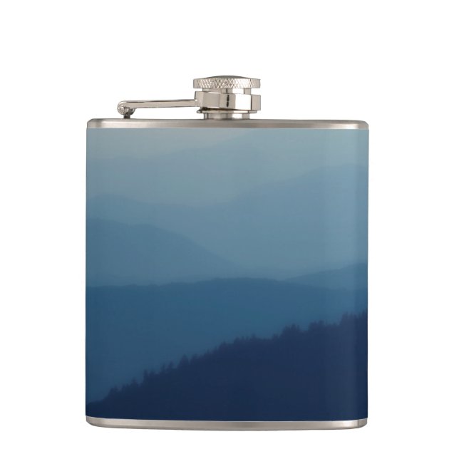 Blue Layers Hip Flask (Front)