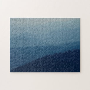 Blue Layers Jigsaw Puzzle
