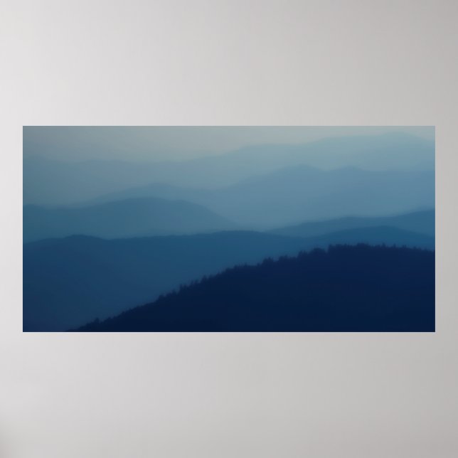 Blue Layers Poster (Front)