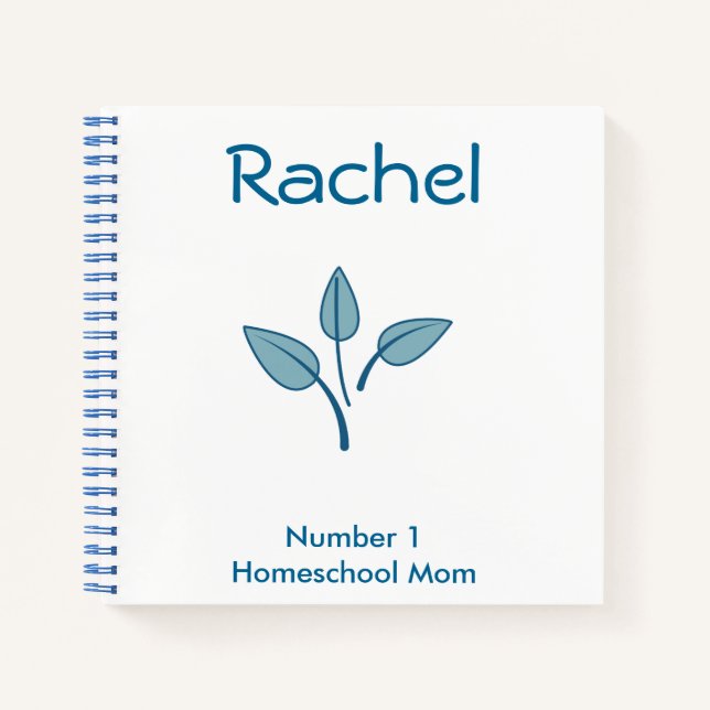 Blue leaf notebook (Front)
