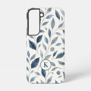 Blue Leaf Personalised  Samsung Galaxy Case
