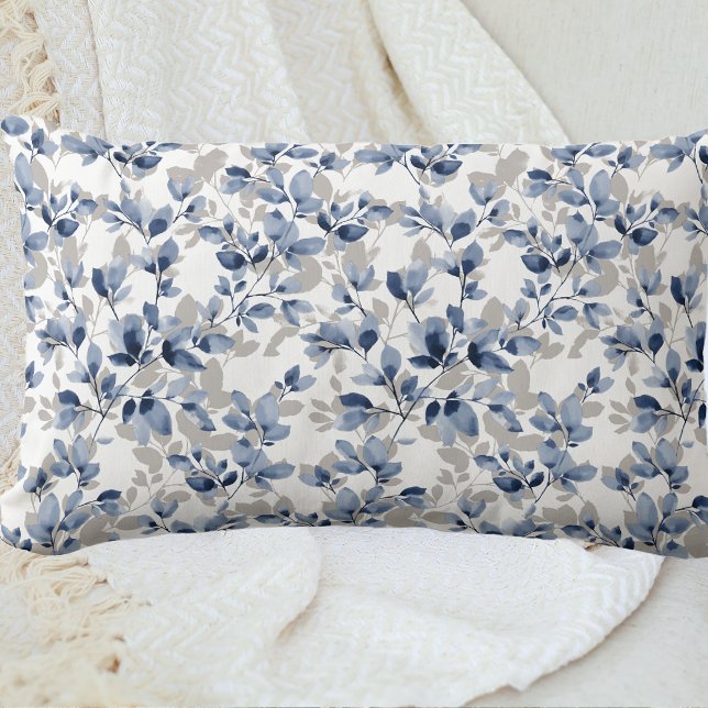 Blue Leaf Vine Lumbar Cushion (Creator Uploaded)