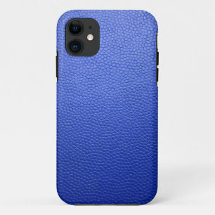 Blue Leather iPhone 11 Case