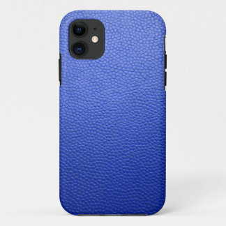Blue Leather iPhone 11 Case