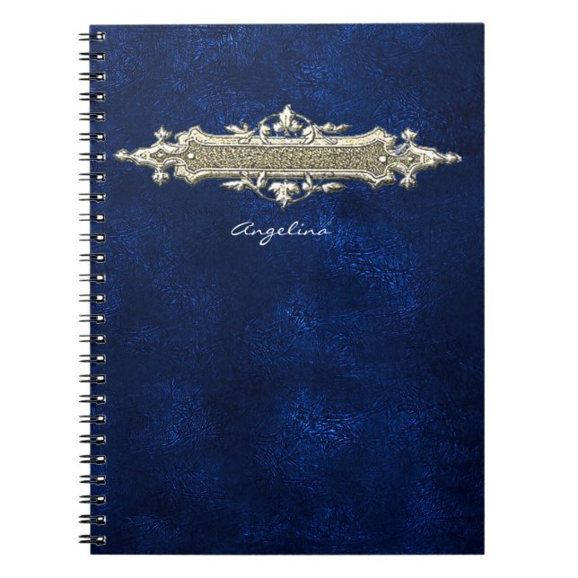 Blue Leather notebook (Front)