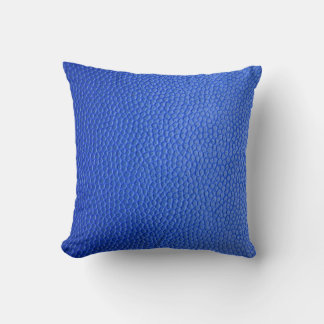 Blue leather skin texture skin cushion