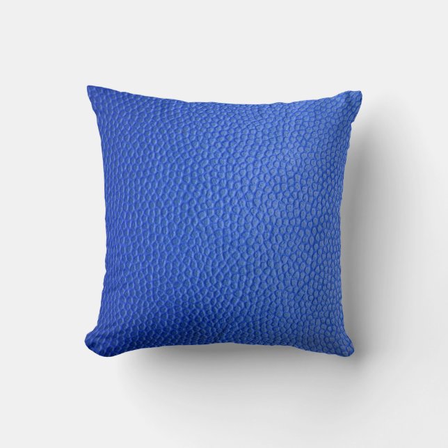 Blue leather skin texture skin cushion (Front)