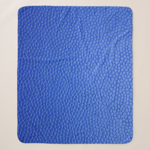 Blue leather skin texture skin sherpa blanket