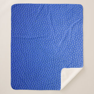 Blue leather skin texture skin sherpa blanket
