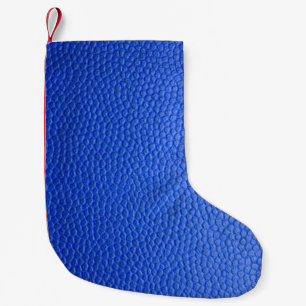 Blue leather skin texture skin small christmas stocking