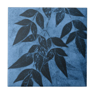 Blue Leaves Tile