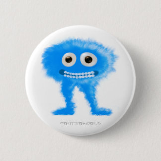 Blue Leggy Critter 6 Cm Round Badge