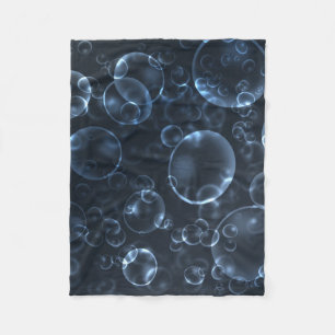 Blue lenses, bokeh fleece blanket