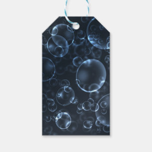 Blue lenses, bokeh gift tags