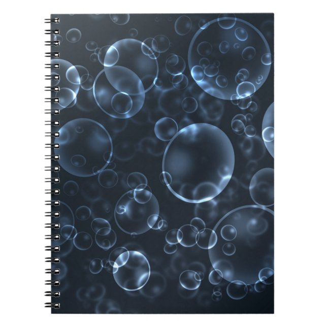 Blue lenses, bokeh notebook (Front)