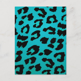 BLUE LEOPARD POSTCARD