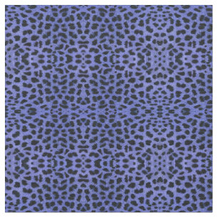Blue Leopard Print Fabric