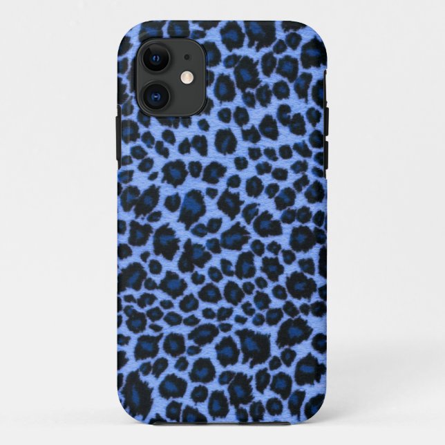Blue Leopard Print iPhone 5 Case (Back)