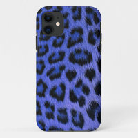 Blue Leopard Print iPhone 5 Case (high res.)