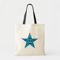 Blue Leopard Star Bag