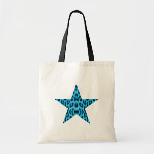 Blue Leopard Star Bag