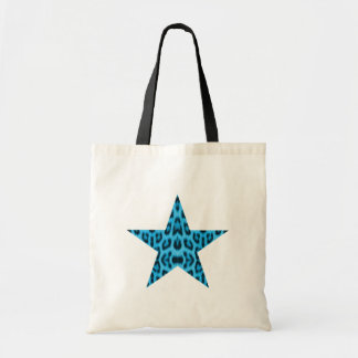 Blue Leopard Star Bag