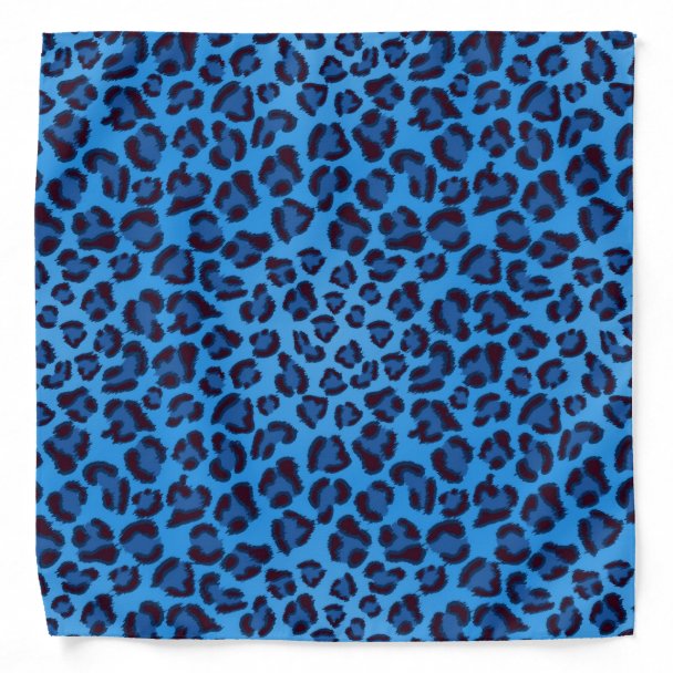 blue leopard texture pattern fabric | Zazzle.com.au