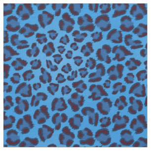 blue leopard texture pattern fabric