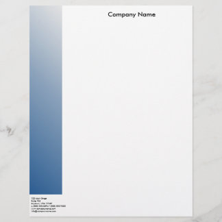 Blue Letterhead Design