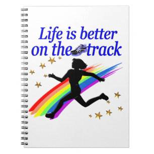 BLUE LIFE IS BETTER ON THE TRACK DESIGN NOTEBOOK
