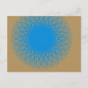 blue light aqua 7 postcard