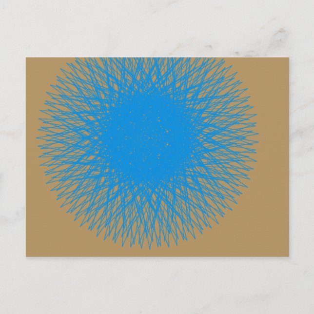 blue light aqua 7 postcard (Front)
