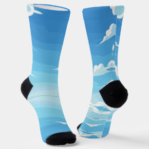 Blue & light blue socks