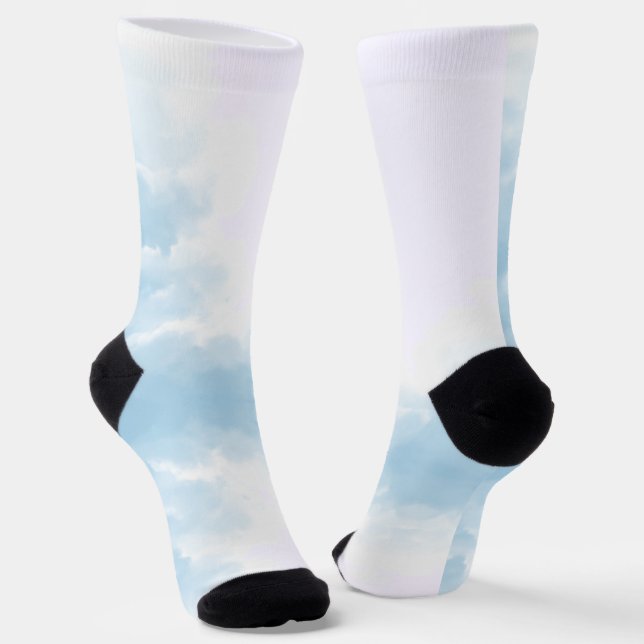 Blue & light blue socks (Angled)