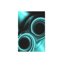 Blue Light Colliding Blackholes Stretched Canvas