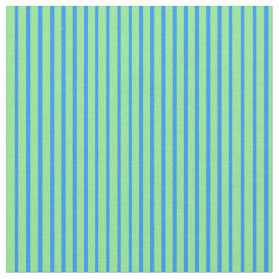 Blue & Light Green Coloured Striped/Lined Pattern Fabric