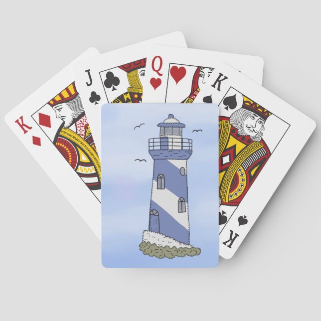 blue light playing cards (Back)
