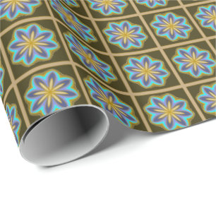 Blue Light Wrapping Paper