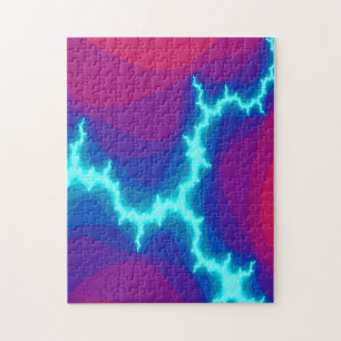 Blue Lightning Jigsaw Puzzle