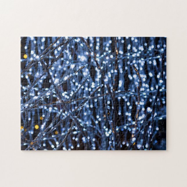 Blue Lights Abstract Jigsaw Puzzle (Horizontal)